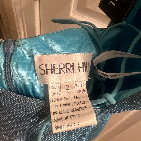 Sherri Hill blue sparkly dress - Picture 4 of 5